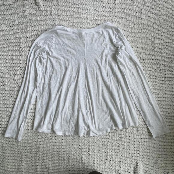 Vince Women's Flowy Cotton Long Sleeve Shirt - Size Large - Picture 3 of 4